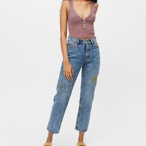 Bdg Urban Outfitters high rise slim straight jeans 25